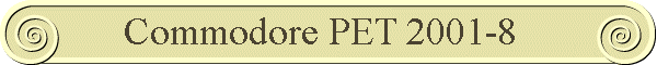 commodore pet 2001-8